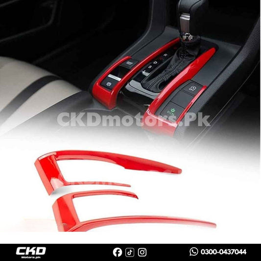 Honda Civic X Gear Red Trim | 2016-21