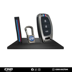 Metal Key Cover for Hyundai Elantra 2021-2024