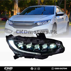 Honda Civic X Bugatti Style Head Lights | 2016-21