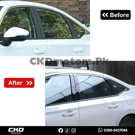 Honda Civic 11 Gen Glossy Black Pillar | 2022-24