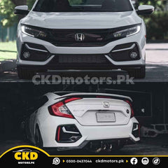 Honda Civic X 2016-21 SI Style Front Back Bumper Version 2