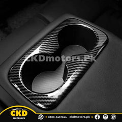 KIA Sportage Rear Cup Holder Carbon Fiber Trim | 2020-24