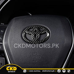 Toyota Carbon Fiber Steering Logo