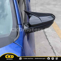 Honda Insight 2019-21 Carbon Fiber Batman Style Side Mirror Covers