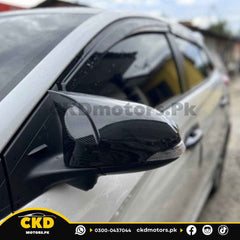 Toyota Yaris 2020-24 Carbon Fiber Batman Style Side Mirror Covers