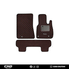 7D floor mats (black And Red texture) Hyundai Tucson 2020-2024