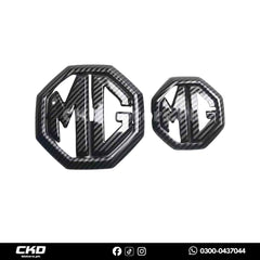 MG HS 2021-24 Carbon Fiber Front & Back Logos