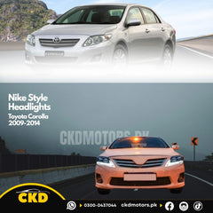 Nike Style Headlights for Toyota Corolla 2009-2014
