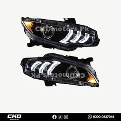 Honda Civic X Mustang Style Head Lights | 2016-2021