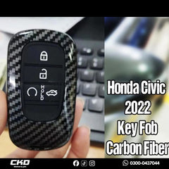 Carbon Fiber Key Cover For Honda Civic 2021-2025