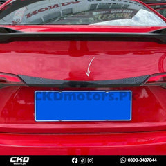 Honda Civic 2022-24 11 Gen Carbon Fiber Back Trunk Garnish