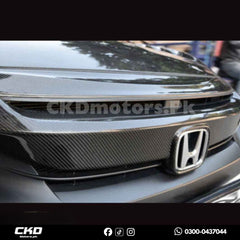 Honda Civic X 2016-2021 Carbon Fiber Grill Trim