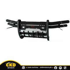 JAC T9 Hunter Front Bumper Safe Guard ( Double Pipe with Fog Lamps) - 2024–2026