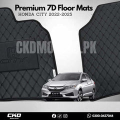 Premium 7D Floor Mats for Honda city 2021-2025