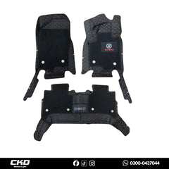 Changan Oshan X7 10D Floor Mats with Black Grass | 2021–2025