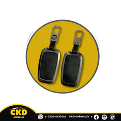 Leather Metal Key Cover For Toyota Cross 2022-2025