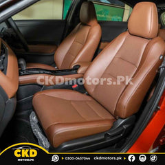 Brown Leather Seats Covers / Poshish