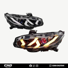 Honda Civic X Lamborghini Style Head Light | 2016-21