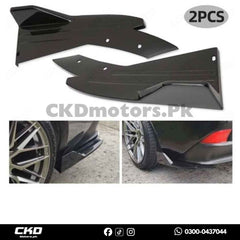 Universal Carbon Fiber Back Bumper Splitter/Canards 2pcs