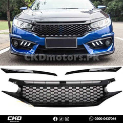Honda Civic X 2016-2021 Front Si Mesh Grill
