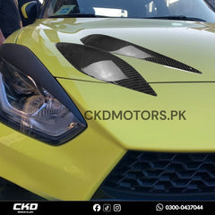 Headlight Eyelid Eyebrow Cover for 2022-2025 New Swift A2L Hatchback - Unpainted (2pcs/set)