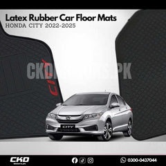 Latex Rubber Floor Mats for Honda City 2022–2025