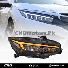 Honda Civic X Audi Style Head Light
