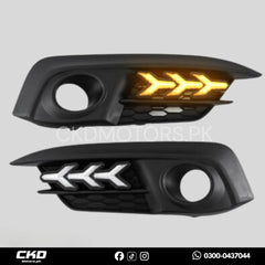 Honda Civic x Fog Lamp DRL Cover V3 Mustang Style