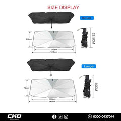 Car Umbrella Sun Shade Cover for Changan Oshan X7 (2022–2025) – Foldable Windshield UV & Heat Protection Shield