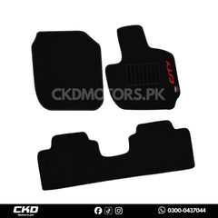 Carpet Floor Mat with Side Logo For Honda City 2009-2020