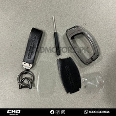 Leather Key Cover for Hyundai Elantra 2021-2024