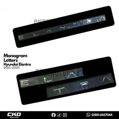 Chrome Bonnet Monogram For Hyundai Elantra 2021-2024