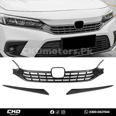 Honda Civic Xi 2022-2024 Carbon Fiber Front Grill Trims