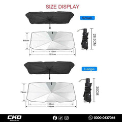 Car Umbrella Sun Shade Cover for Haval H6 (2022–2025) – Foldable Windshield UV & Heat Protection Shield