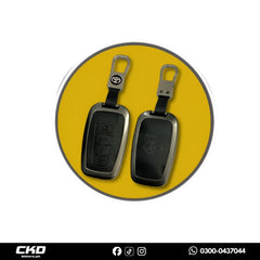 Leather Metal Key Cover For Toyota Cross 2023-2025