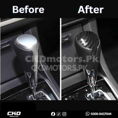 Toyota Corolla 2015-2024 Gear Knob Top Carbon Fiber Trim