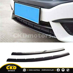 Honda Civic X 2016-21 Carbon Fiber Front Bumper Down Grill Trims