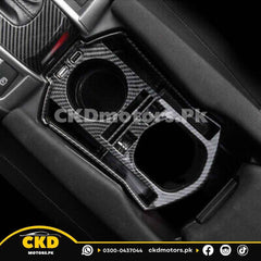 Honda Civic X Carbon Fiber Mobile Holder With USB Port | 2016-21