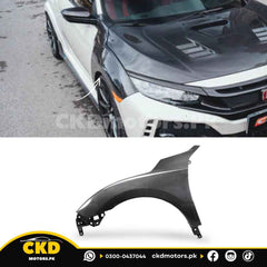 Honda Civic X 2016-2021 Carbon Fiber Side Fenders Pair