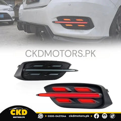 Honda Civic X Porsche Design Rear Bumper DRL