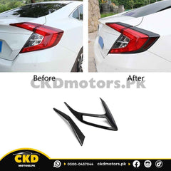 Honda Civic X 2016-21 Carbon Fiber Back Lights Trims