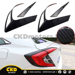 Honda Civic X 2016-21 Carbon Fiber Back Lights Trims