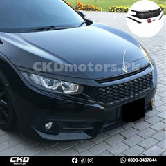 Honda Civic X 2016-2021 Front Si Mesh Grill