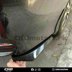 Universal Carbon Fiber Back Splitter/Canards Small  Pair