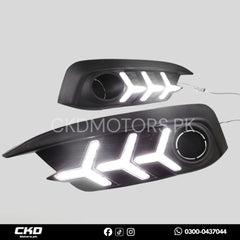 Honda Civic x Fog Lamp DRL Cover V3 Mustang Style
