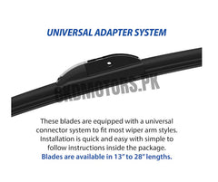 Flat Silicone Wiper Blades for Toyota Yaris 2020-2025