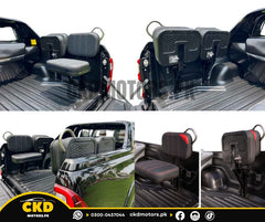 Rear Trunk SUV Seats For Toyota Hilux Revo 2017–2025