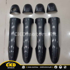 Toyota Fortuner 2017-2021 Carbon Fiber Door Handles Covers