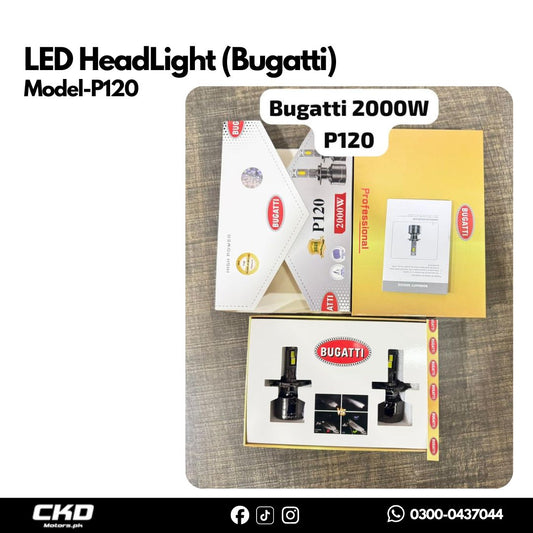 Bugatti LED HeadLight  P120 | H4, H11 , 9005, 9006 | 2000W