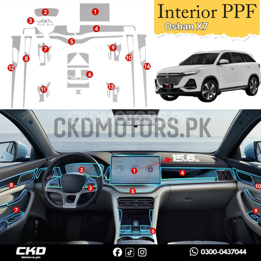 Changan Oshan X7 2022-24 Interior Paint Protection Film | PPF